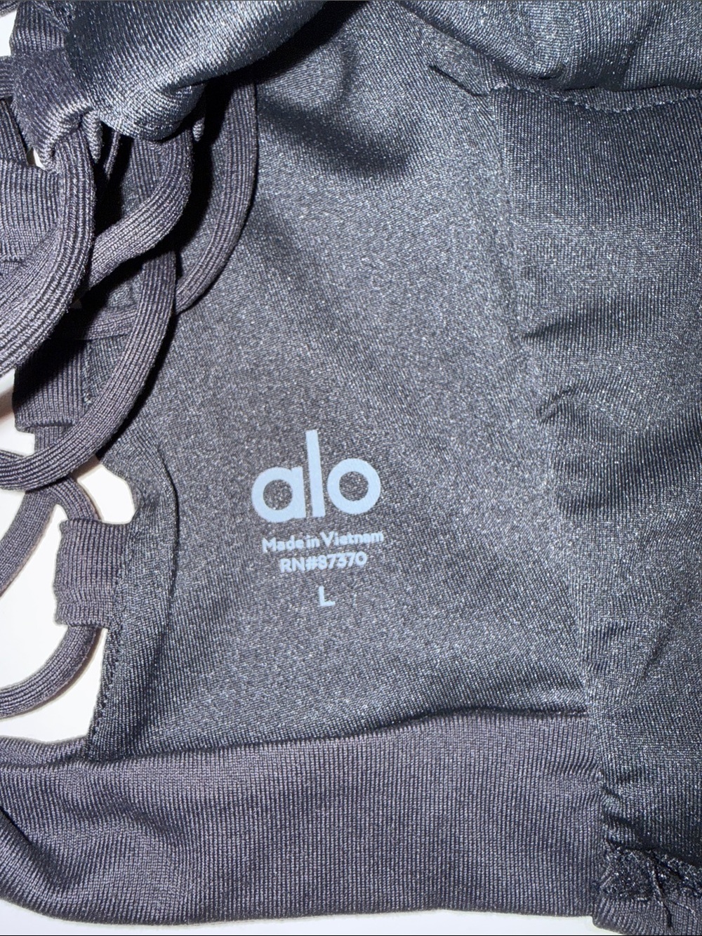 Alo Yoga Movement Strappy Back High Neck Sports Bra - Picture 7 of 7